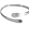 Yoga Bracelets, Engraved Bracelets Inhale the future exhale the past- The Om Symbol  9 Inches in Silver or Gold - 4 of 4