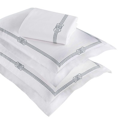 Cotton Gold Embroidered 3 Piece Duvet Cover Set by Blue Nile Mills