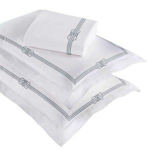 Cotton Gold Embroidered 3 Piece Duvet Cover Set by Blue Nile Mills - 1 of 4