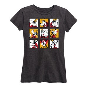 Women's - Disney - Goofy Grid Short Sleeve Graphic T-Shirt - 1 of 4