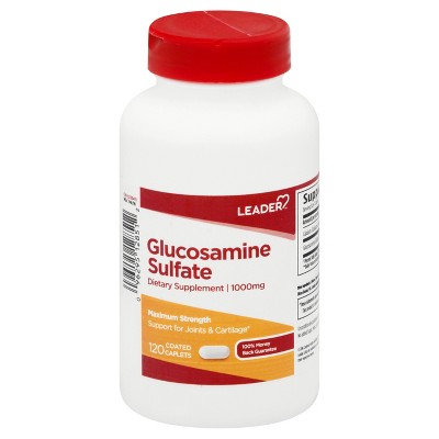 Leader 1000 mg Maximum Strength Caplets Glucosamine Sulfate 120 ea