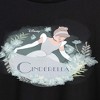 Women's - Disney Princess - Cinderella Flowers Oversized Graphic T-Shirt - 2 of 4