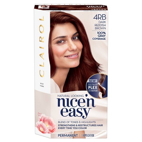 Clairol Nice N Easy Permanent Hair Color 4rb Dark Reddish Brown 1 Kit Target