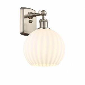 White Venetian - 1 Light Wall Sconce In Modern Style-11 Inches Tall and 8 Inches Wide - 1 of 1