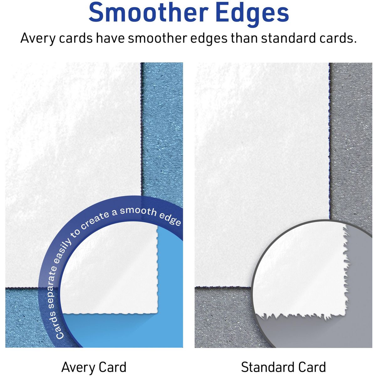 Avery Glossy White Tent Cards, 2" x 3-1/2" Rectangle - thumbnail 7