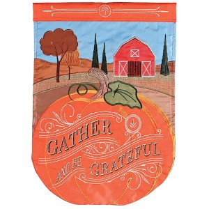 Dicksons Magnolia Garden Outdoor Flag Decoration For Garden, Yard, Or Walkway Large 29 x 42, Weather Resistant Polyester, Gather and Be Grateful - 1 of 1