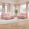 SYFERLORY Soft Beanbag Chair Set of 2£¬Bean Bag Chairs for Teens with High-Resilience Foam, Non-Slip Base Floor Lounge Sofa,Living Room - 2 of 4