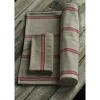 Slickblue Cotton Table Runner, Black or Red Stripes with Beige, Classic Dining or Kitchen Accent, 105"x20.5" - 2 of 3