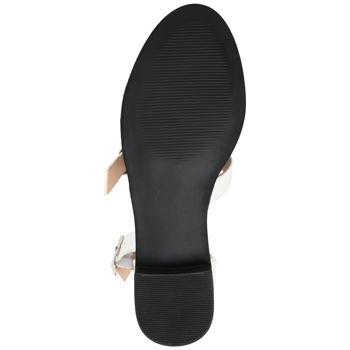 Обувь Journee Collection Women's Constance Buckle Round Toe Mary Jane Flats Off White 8 — фото 5
