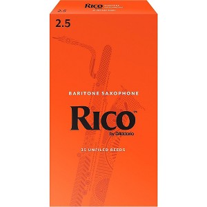 Rico Baritone Saxophone Reeds, Box of 25 Strength 2.5 - 1 of 2