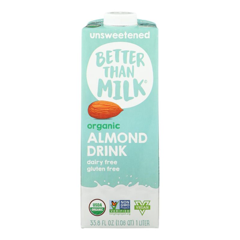 Better Than Milk Organic Unsweetened Almond Drink - Case of 6/33.8 oz, 2 of 8