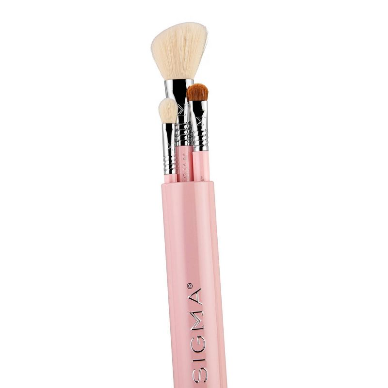 Sigma Beauty Essential Trio Makeup Brush Set - Pink - 3pc, 4 of 7