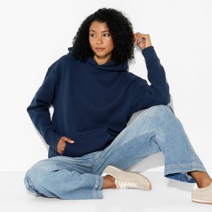 Women's Oversized Hooded Pullover Sweatshirt - Wild Fable™ - 1 of 3