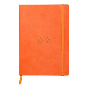 Rhodia Rhodiarama Soft Notebook - 80 Lined Sheets - 6 x 8 1/4 - Tangerine - 1 of 4