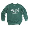 Simply Sage Market Women's  Garment Dyed Graphic Sweatshirt My Dog Is My Valentine - 3 of 4