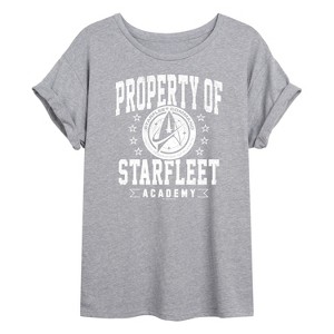 Women's - Star Trek - Property of Starfleet Oversized Graphic T-Shirt - 1 of 4