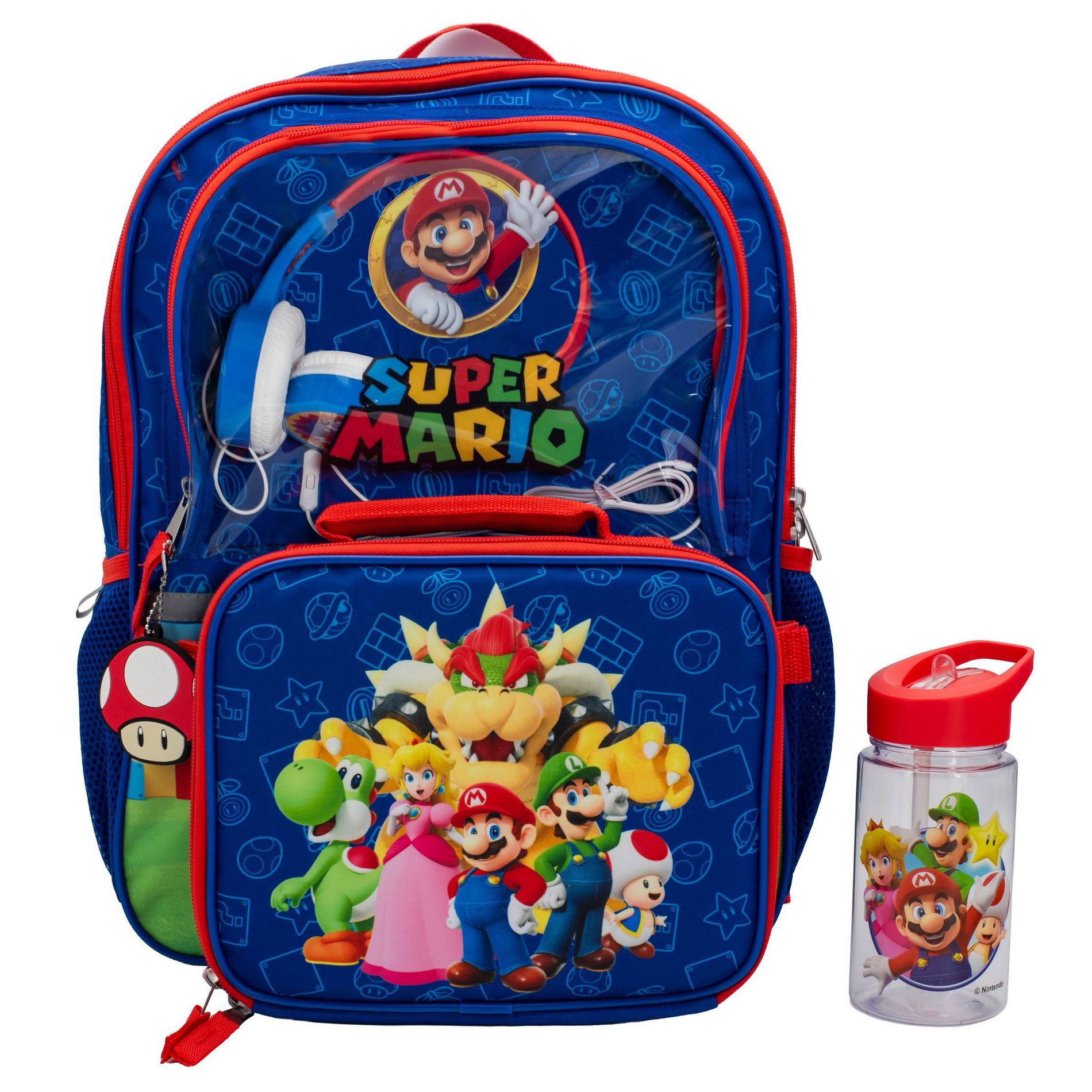 Nintendo Mario Kids' HP Set 16" Backpack - Blue