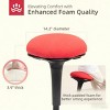 TopComfy Accent Chairs Active Stool Decorate Chair Soft Chair Comfortable Chair Soft Seat Ergonomic Flair for Office, Red, 14.2"*14.2"*35.4" - 4 of 4