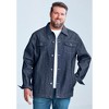 Liberty Blues by KingSize Men's Big & Tall Lightweight Comfort Denim Jean Jacket - 3 of 4