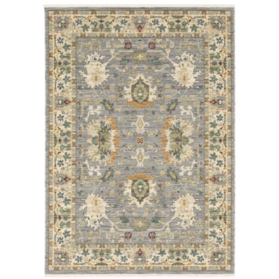 Oriental Weavers Lucca 2063L Grey/ Multi Indoor Area Rug - 5'3" x 7'6"