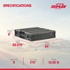 SKB 2U Roto Rack Case - Durable Polyethylene Gear Protector, Stackable, Waterproof with Twist Latches & Rubber Feet for Musicians, Black - 3 of 4