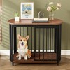 JUJABU 31.5" Modern Dog Crate End Table with Double-Doors, Indoor Kennel for Small & Medium Dogs - 3 of 4