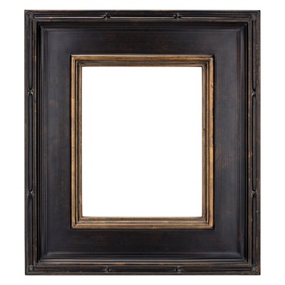 outside brown with black picture frame