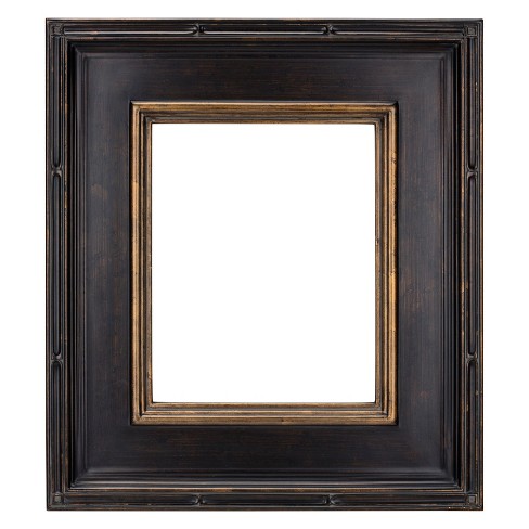 Hand Carved Wooden Photo Frame with Antiqued Finish (4x6