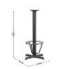 Emma and Oliver 22" x 22" Cast Iron Bar Table X-Base with Foot Ring - 2 of 2