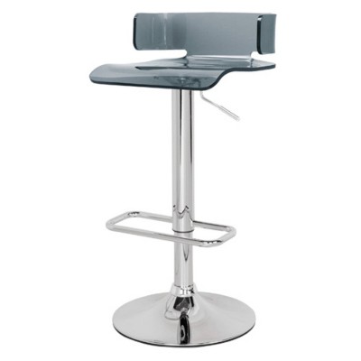 Grey Adjustable Swivel Stool