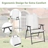 Tangkula 2-Piece Patio Folding Chairs High Back Dining Chair Set w/ Weather-resistant Fabric - 4 of 4