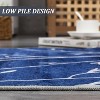 Washable Area Rug with Modern Abstract Branch Print for Bedroom, Non-Slip Backing, Soft Low-Pile Floor Carpet for Living Room, Kitchen - 3 of 4