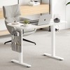 GlasFlength Desk, Standing Desk with Splicing Board, Adjustable Height for Study Room, Game Room, Office, White, 100"*60"*71" - 4 of 4