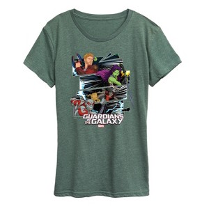 Women's - Marvel - Guardians of the Galaxy Panels Short Sleeve Graphic T-Shirt - 1 of 4