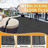 Gulches Interlocking Deck Tiles Flooring, 12.00"x12.00"(Pack of 44), Patio Flooring Outdoor  for Garden Poolside Front/Back Yard, Light gray - 4 of 4