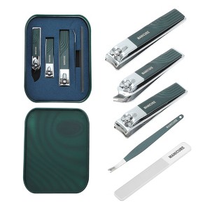 Unique Bargains Solid Color Box Nail Clipper Kit 5 Pcs - 1 of 4
