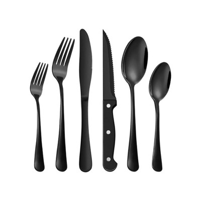 Nebula Vortex Stainless Steel Cutlery With Steak Knife