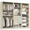 Aheaplus Walk-In Corner Closet System with Mirror, Freestanding Closet Organizer with Drawer and Shelves - 4 of 4