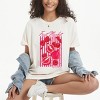 S.W.Smiley Fruit Market Pomegranate - Women's Garment Dyed Graphic T-Shirt - 3 of 4