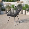 Emma and Oliver Rattan Bungee Lounge Chair - image 2 of 4