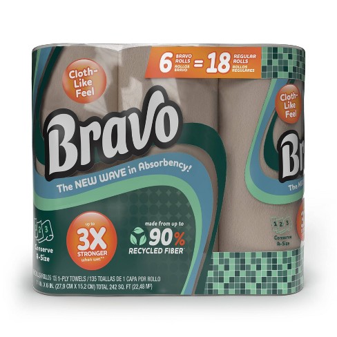 Bravo Paper Towels - 6 Rolls : Target