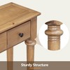 YOOCOZZ  Retro Entryway Table with Drawers and Shelf - 3 of 4
