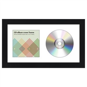 Americanflat CD Frame - 6.5x12 For CD & Album Art Display - Black - 1 of 4
