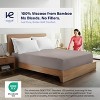 Kickoff 300 Thread Count 100% Organic Bamboo Viscose Fitted Sheet Only, Extra Deep Pocket, Cooling & Breathable, Double Stitching, Bedding Sheet - 2 of 4