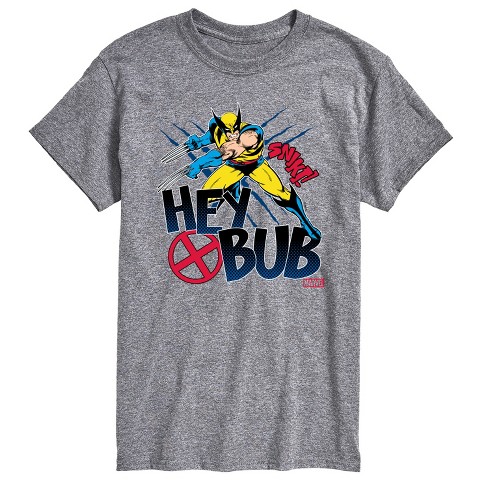 Men's Marvel Hey Bub Wolverine Short Sleeve Graphic T-shirt - Athletic ...