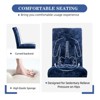 PAGED Modern Dining Chairs Set of 2 Chenille Upholstered Dining Room Chairs with Stainless Steel Legs and S-Shaped Springs for Kitchen - 2 of 4