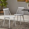 Dolonm Farmhouse Spindle Back Dining Chairs, Set of 2-Polypropylene, Country-Style, Easy Assembly & Clean - 2 of 4