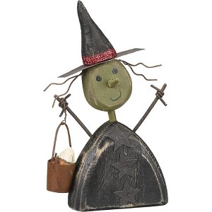 Primitives by Kathy Vintage Style Chunky Witch Sitter Halloween Figurine - 1 of 2