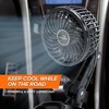Armor All Car Fan Cupholder, 2-in-1 XL Cupholder and Mini 2-Speed Cooling Fan, USB A Powered, 360° Rotatable, 6” in Arm, XL Cupholder Holds Bottles - 2 of 4