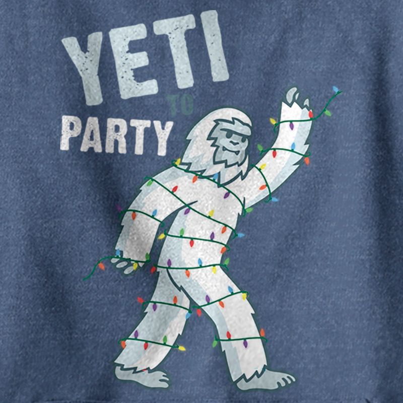 Boy's Lost Gods Yeti to Party Distressed Pull Over Hoodie, 2 of 5